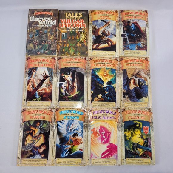 Thieves World Robert Lynn Asprin Lynn Abbey 12 Complete Paperback Novel Book Set - Picture 2 of 2